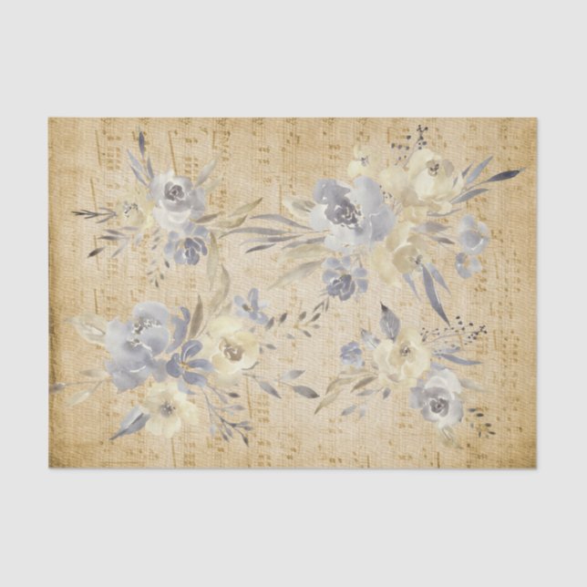 vintage floral music sheet (Front)