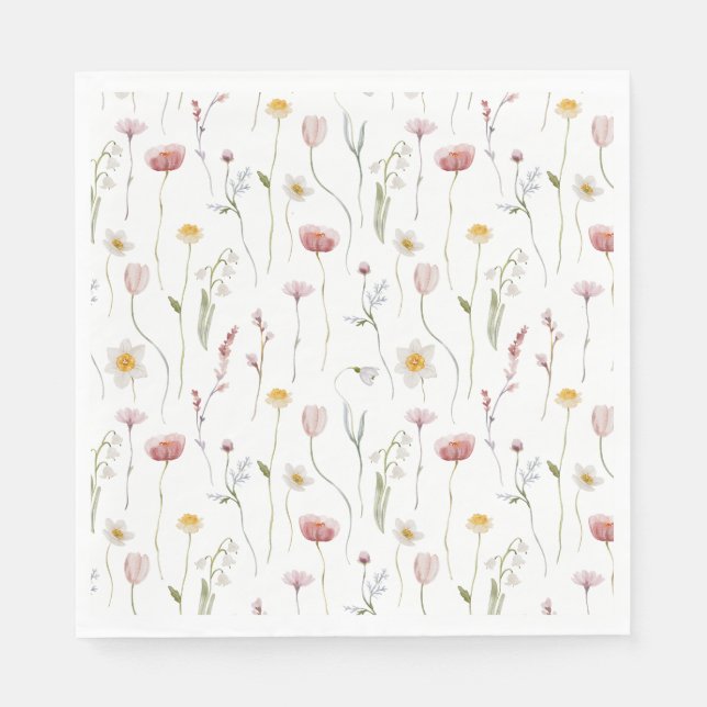 Vintage Floral  Napkin (Front)