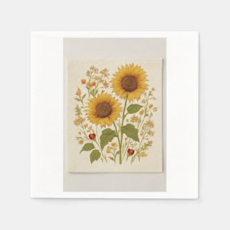 Vintage Floral Napkin Set