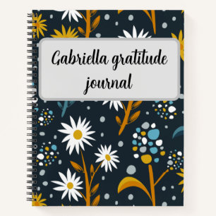 Vintage floral notebook