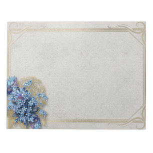 Vintage floral notepad