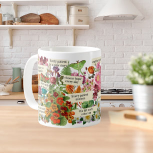 Vintage Floral Nurse Inspirational RN Graduation Coffee Mug
