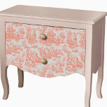 Vintage floral orange toile de jouy  tissue paper<br><div class="desc">Elegant vintage orange toile de jouy monogram tissue paper. Toile prints are an all time rage at the moment, this is an elegant and ornate vintage toile de jouy pattern featuring a beautiful romantic scene from the french countryside. This pattern style is currently trending for home decor, clothes, mobile and...</div>