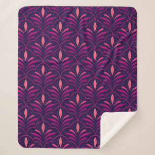 Vintage Floral Ornamental Seamless Pattern. Geomet Sherpa Blanket