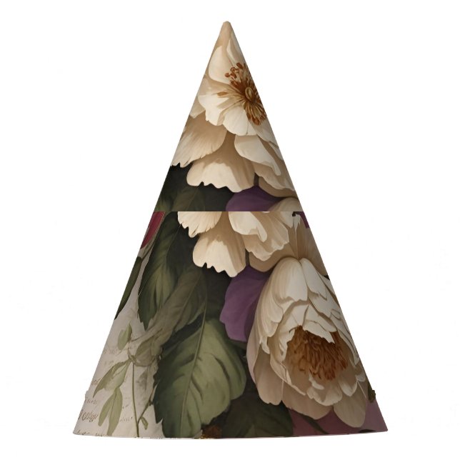 Vintage Floral - Paper Hats (Front)