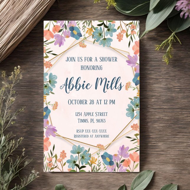 Vintage Floral Party Invitation (Creator Uploaded)