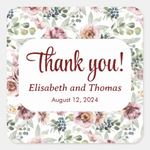 Vintage floral pastel romantic sticker