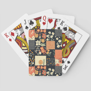 Vintage Floral Patchwork Pattern (11) Playing Cards