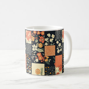 Vintage Floral Patchwork Pattern (1) Coffee Mug