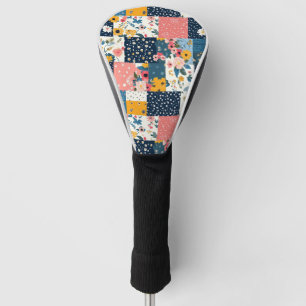 Vintage Floral Patchwork Pattern (4) Golf Head Cover