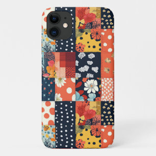 Vintage Floral Patchwork Pattern (5) iPhone 11 Case