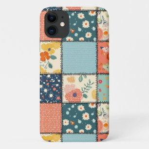 Vintage Floral Patchwork Pattern (6) iPhone 11 Case
