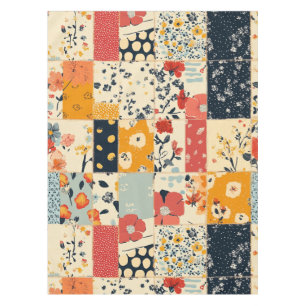 Vintage Floral Patchwork Pattern (8) Tablecloth