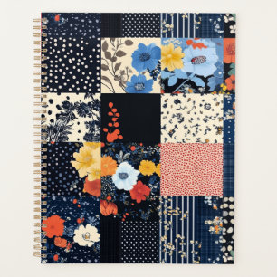 Vintage Floral Patchwork Pattern (9) Planner