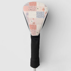 Vintage Floral Patchwork Pattern - Pastel (10) Golf Head Cover