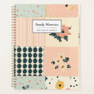 Vintage Floral Patchwork Pattern - Pastel (1) Planner