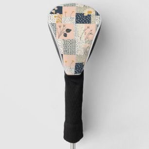 Vintage Floral Patchwork Pattern - Pastel (5) Golf Head Cover