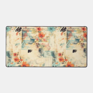 Vintage Floral Pattern (2) Desk Mat
