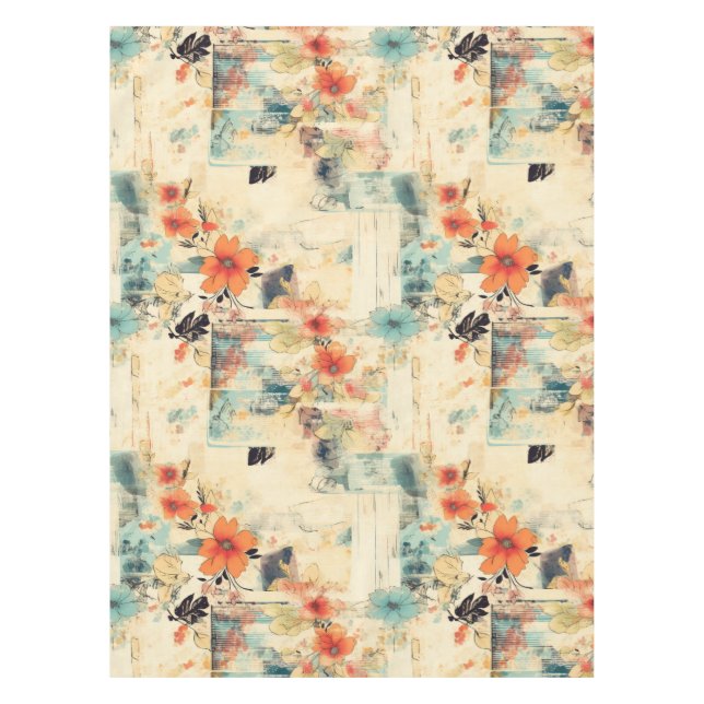 Vintage Floral Pattern (2) Tablecloth (Front)