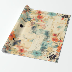 Vintage Floral Pattern (2) Wrapping Paper
