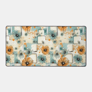 Vintage Floral Pattern (3) Desk Mat