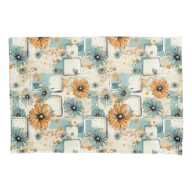 Vintage Floral Pattern (3) Pillowcase (Front-Left)