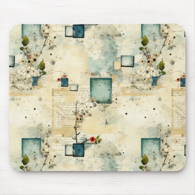 Vintage Floral Pattern (5) Mouse Mat (Front)