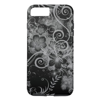 Vintage Floral Pattern Black and White iPhone 8 Plus/7 Plus Case