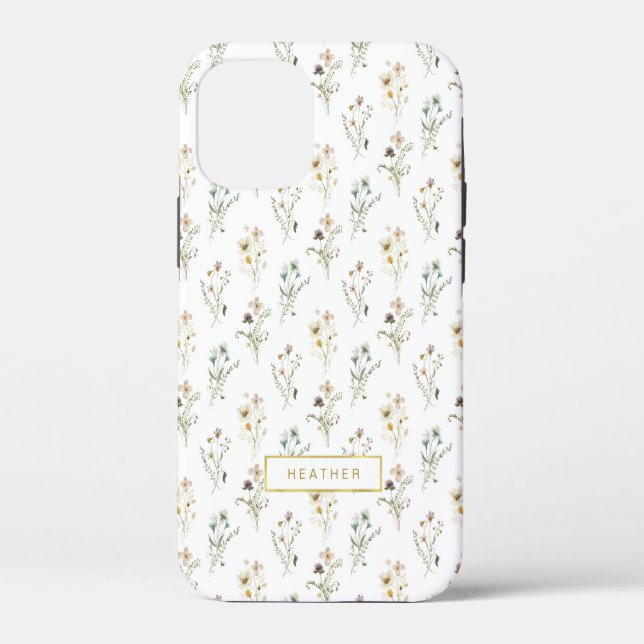 Vintage Floral Pattern Case-Mate iPhone Case (Back)