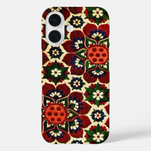 Vintage Floral Pattern iPhone 16 Case