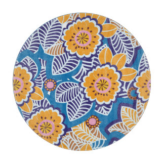 Vintage Floral Pattern: Elegant Design Cutting Board