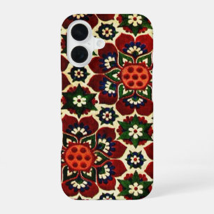 Vintage Floral Pattern iPhone 16 Case