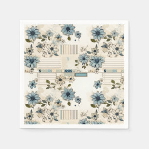 Vintage Floral Pattern Napkin