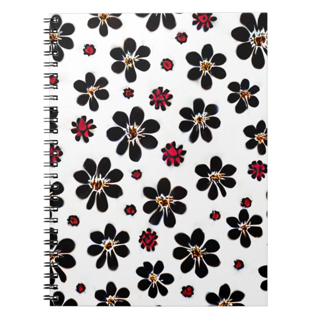 Vintage Floral Pattern notebook (Front)