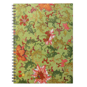 Vintage Floral Pattern Notebook