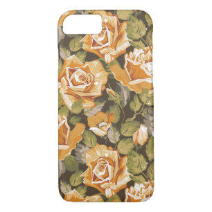 Vintage Floral pattern of yellow roses iPhone 8/7 Case