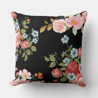 Vintage Floral Pattern Pillow