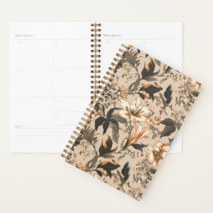 Vintage Floral Pattern Planner