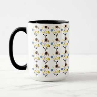 Vintage Floral Pattern – Retro Botanical Seamless  Mug
