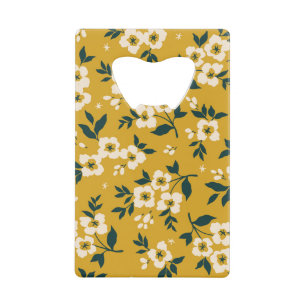 Vintage floral pattern, small white flowers.
