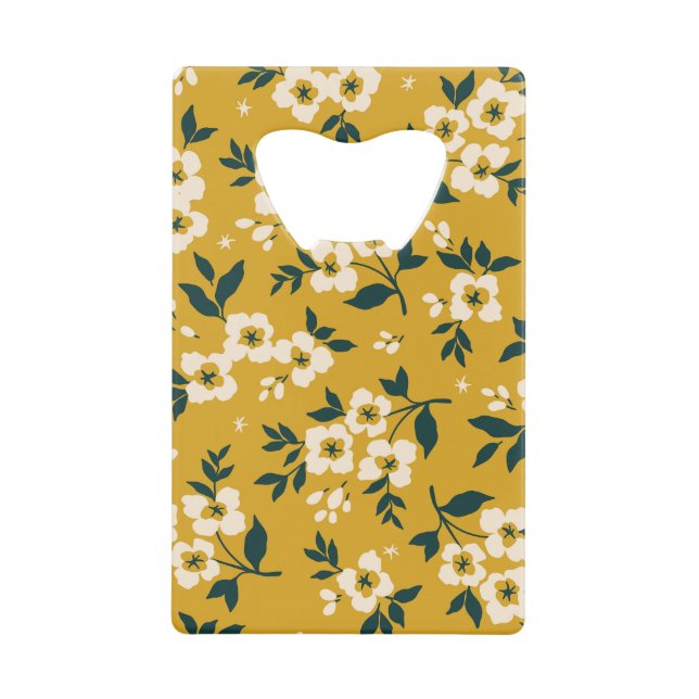 Vintage floral pattern, small white flowers. (Front)