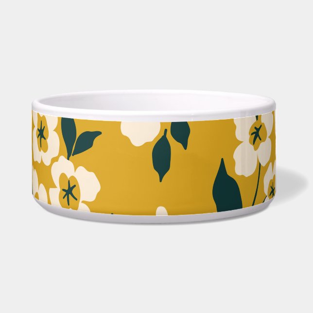 Vintage floral pattern, small white flowers. (Front)