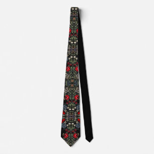 Vintage Floral Pattern Tie