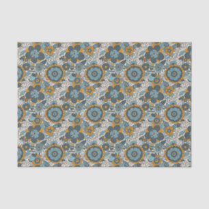 Vintage floral pattern tissue paper