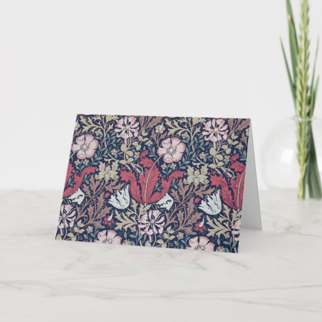 Vintage Floral Pattern, William Morris Card (Front)