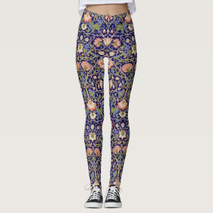 Vintage Floral Pattern, William Morris Leggings
