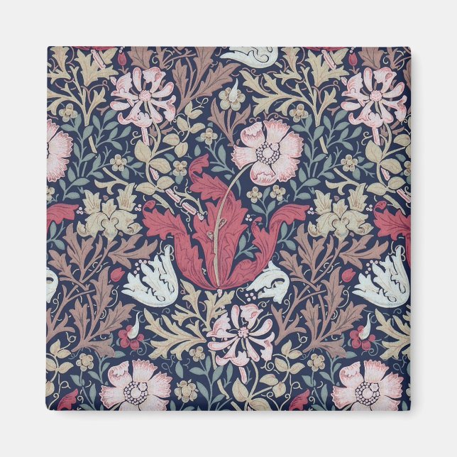 Vintage Floral Pattern, William Morris Magnet (Front)