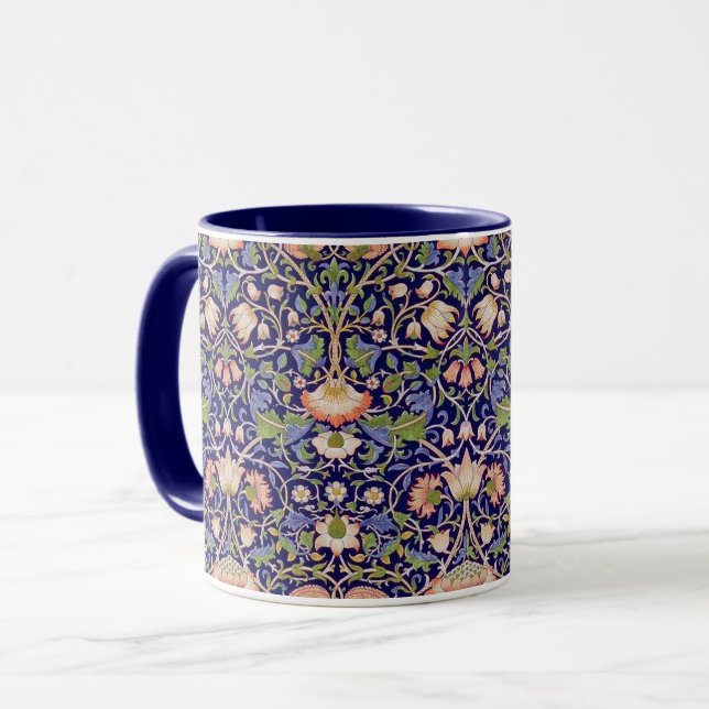 Vintage Floral Pattern, William Morris Mug (Front Left)