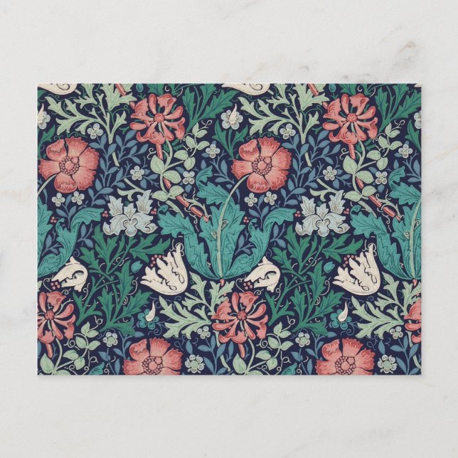 Vintage Floral Pattern, William Morris Postcard (Front)