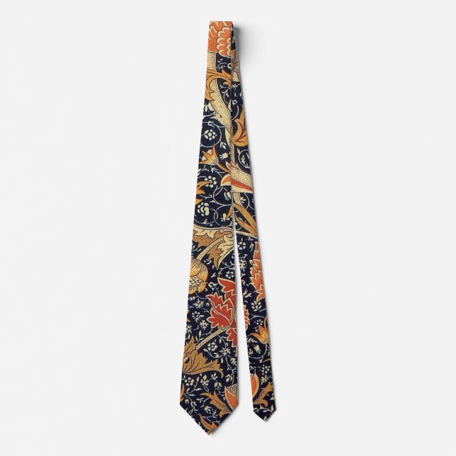 Vintage Floral Pattern, William Morris Tie (Front)